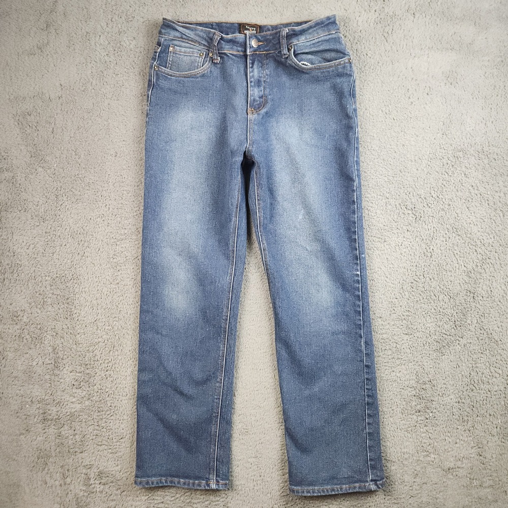 Mott & Grand Jeans Mens 32x30 Blue‎ Mid Rise Straight Leg Casual Classic Denim